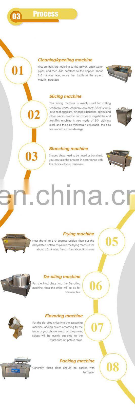 semi automatic fried chips crisps production line potato chips making machine