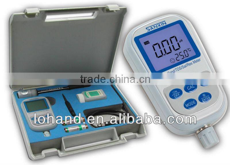 Wholesale Portable EC TDS salinity resistivity temperature meter SX713 in low price