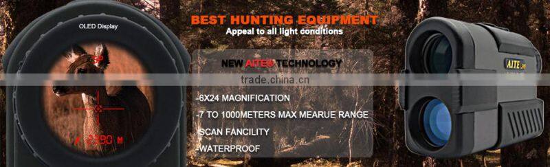NEW 6*24mm 800m AITE Technology OLED display Hunting rangefinder bsa riflescope