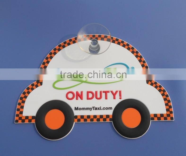 Baby on Board Safety Sign - Silk Screen Plastic-Sucker hard plastic car sticker