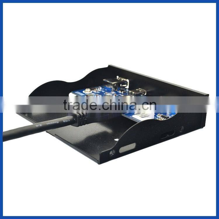 3.5" Expansion Floppy Bay Front Panel 2 USB 3.0 with USB Type C (Gen 1) Hub