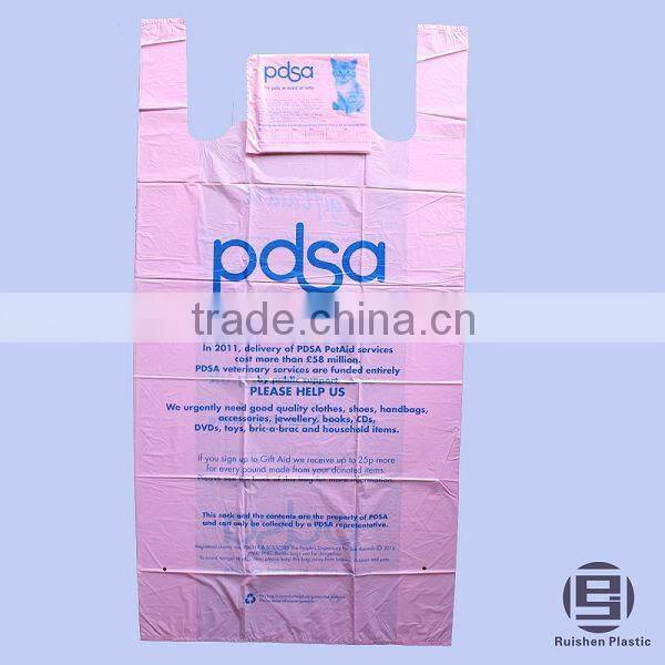 LDPE Printed Charity Bag For Donation Children's Charity