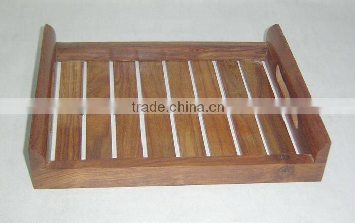 steam beach wood decorative serving tray set of 6 pcs