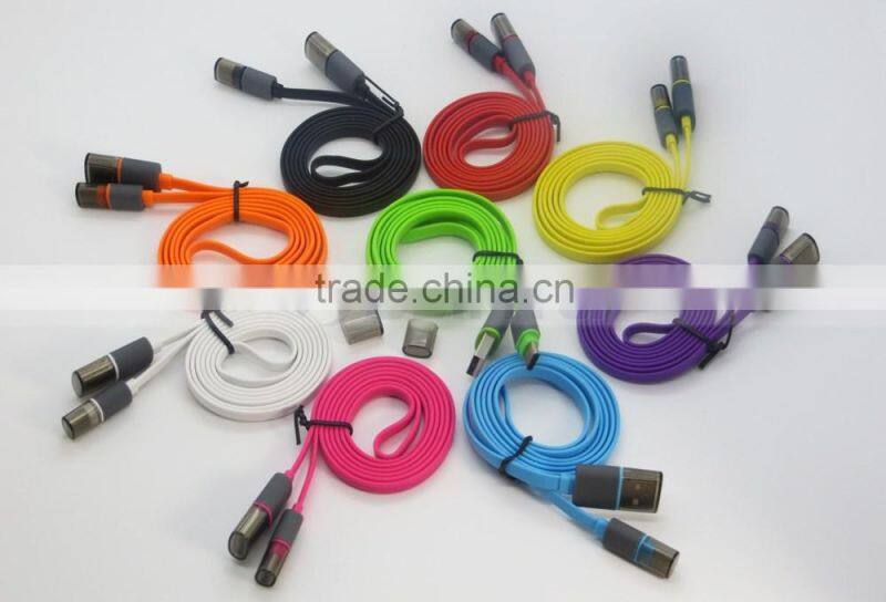 Super Fast USB 3.1 Type C Cord Color Flat Date Charging Cable