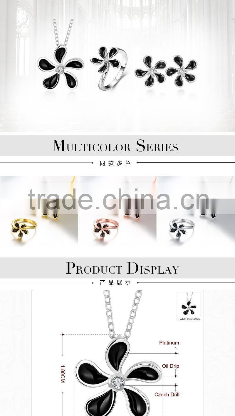 Classical Flower 18K Gold Plated Jewelry Set wholesale