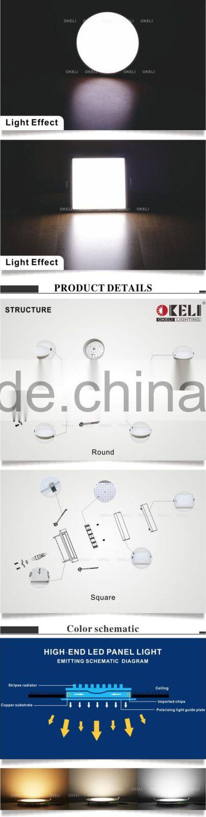 Super narrow edge led reccessed panel light