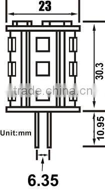 12v SMD 5050 2.5W GY6.35 LED bulb