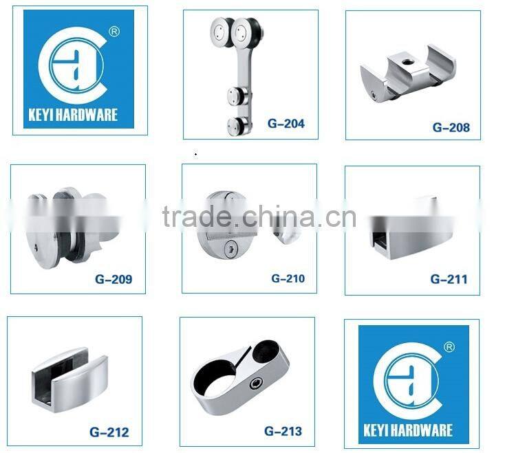 G-206 Glass clamp /sliding door tube track clamp/adjustable tube clamps