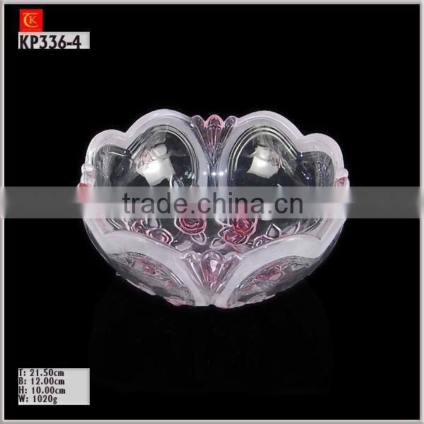 Hot Sale Glass Fashion Plate Clear Glass Bowl