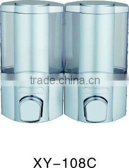 Refillable dual automatic soap dispensers