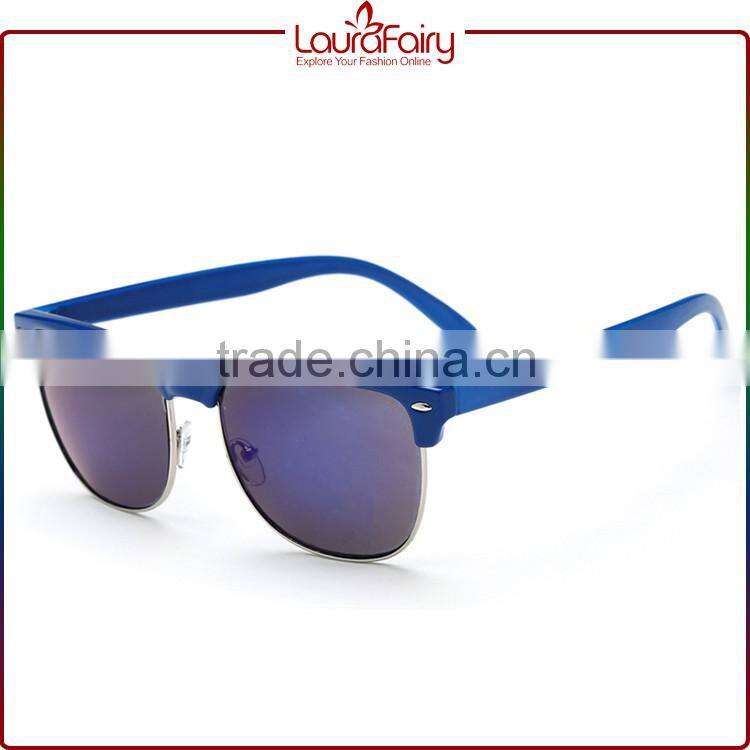 Laura Fairy Second Hand Fashion Unisex Plastic Blue Frame Myopia Sunglasses China