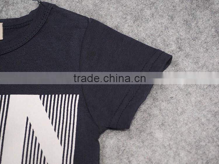 2016 Factory new fashion child clothes for summer casual baby boy clothing set wholesale 2 pieces kids clothes (ulik-SC081)