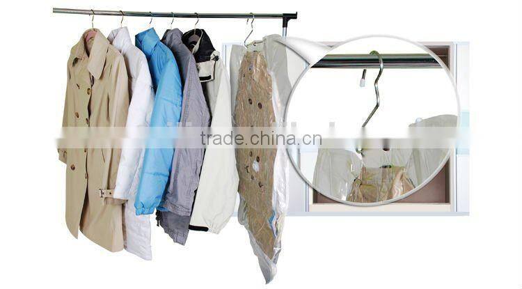 Vacuum storage bag hanging style with hanger