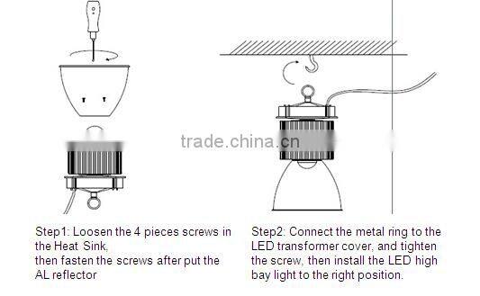 hotsell 5 year warranty led high bay light cob led high bay light 100w saa 100w high bay
