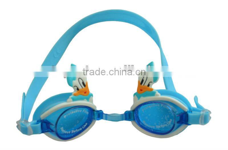 Cartoon silicone swim goggles for children