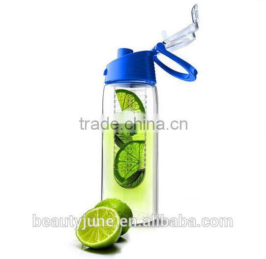 2015 new custom logo bpa free tritan fruit infuser water bottle, infuser water bottle Tritan sport water bottle plastic hot sale