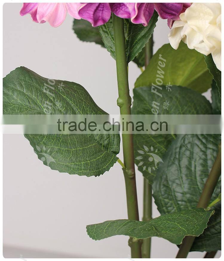 2016 Wholesale Multicolor Latex Artificial Flowers PU Real Touch Bouquet Wedding Bridal Decor Display Flower