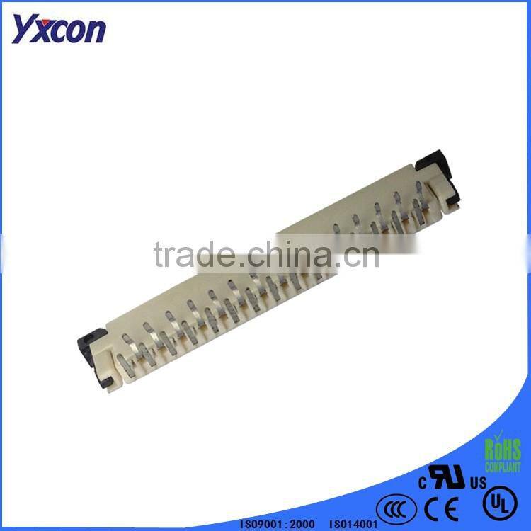 Dongguan Yxcon 15 pin dual row right angle FPC connector
