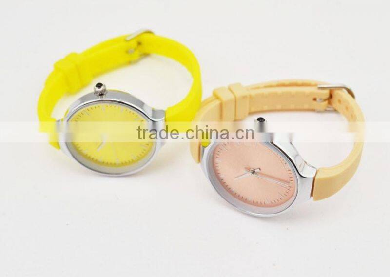 Fashion slim strap ladies silicone watch for small wrists