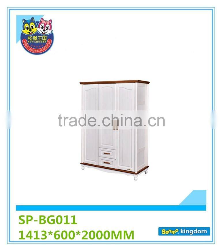 3-door 2-drawer wardrobe high quality wooden bedroom forniture for kids,customized available,SP-BG011