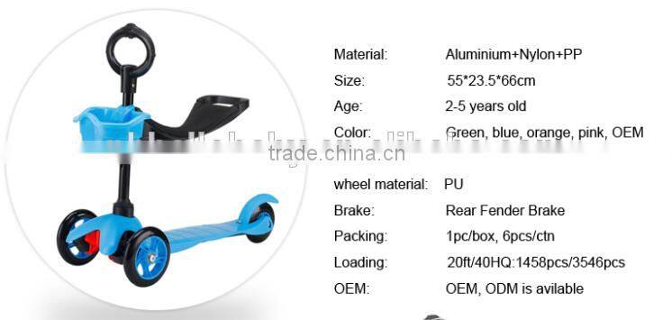 Low price 3 in 1scooter/kids scooter Baby Super Quality Child scooter