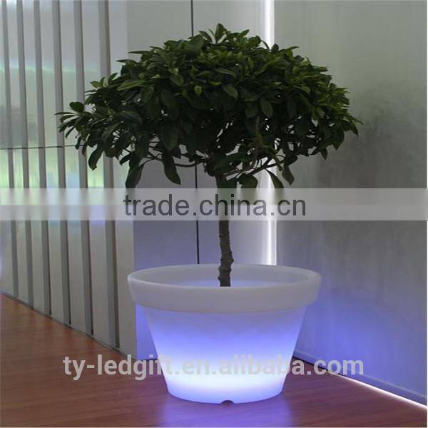 modern led flowerpot lighting plastic led flowerpot light outdoor