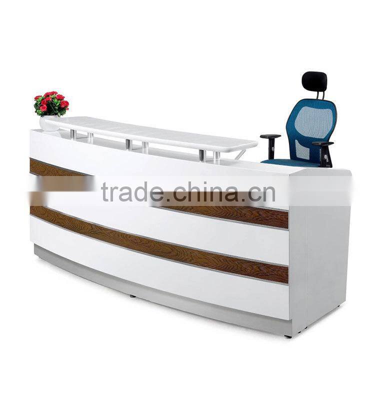 Ausone office furniture small desk wood reception cheap