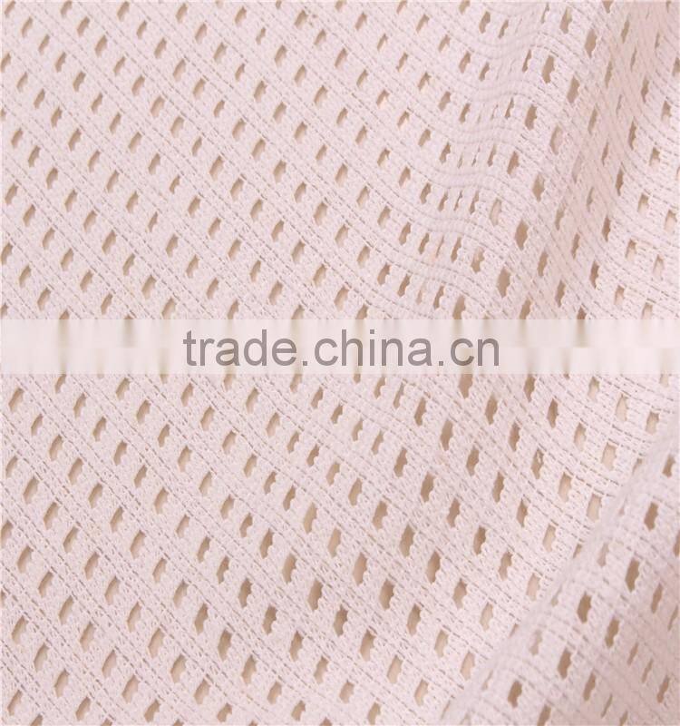 2016 100%polyester tricot see through mesh fabric