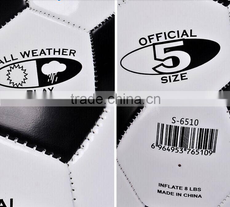 PVC machine-sewn custom soccer balls