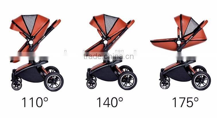 Egg baby stroller ,multi-function 3 in 1 baby stroller with high landscape