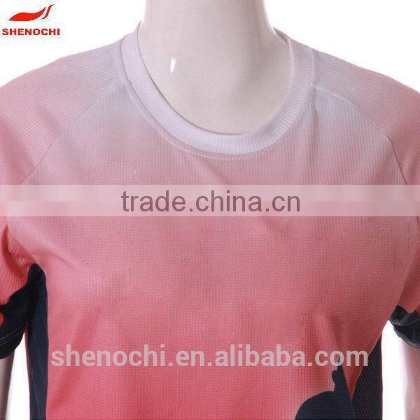 Sport style new custom design female t shirt women 2015