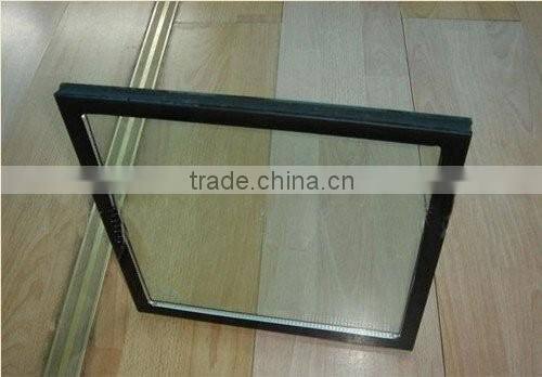 Horizontal opening pattern Aluminum blind inside PVC double glass window