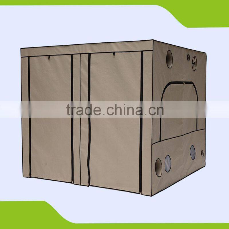 PVC Free 600D Hydroponic Grow Tent for Dark Room Uses 240 x 240 x 200 cm