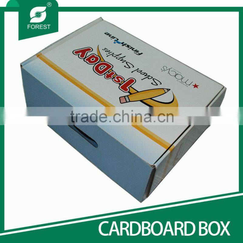 CARDBOARD PACKING BOX FOR SCHOOL SUPPLIES DELI PACKING BOX