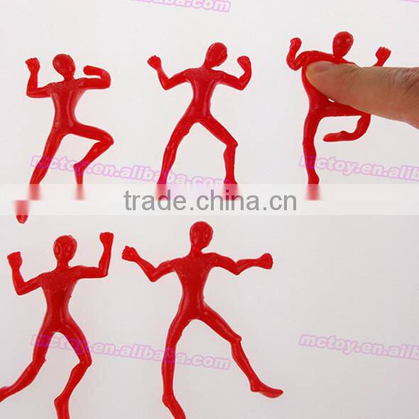 sticky acrobat tpr toys sticky man toy fashion sticky wall toys