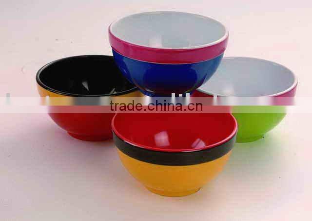 round rice serving melamine bowl