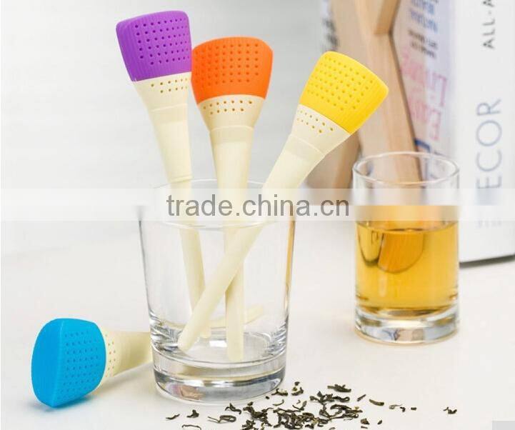 tea strainer silicone tea strainer art brush tea strainer