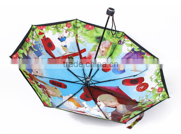 43Arc Kids Three Section Cartoon Umbrella Supplier/Animal Umbrella