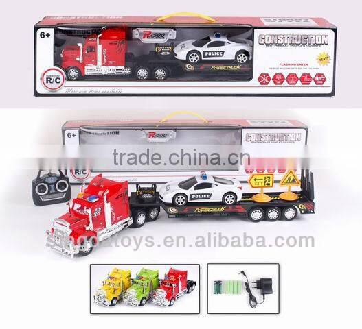 New arrive ! 4 Channel with light and recharge battery rc container truck