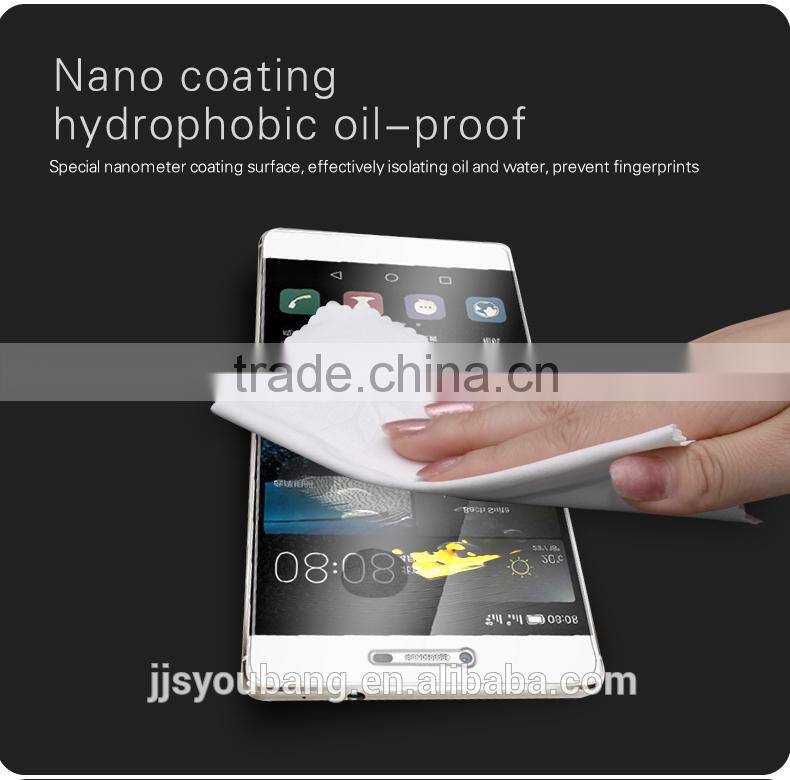 Wholesale Ultra smooth 0.33mm thickness anti impact anti-shock smart phone tempered glass screen protector for Huawei P8