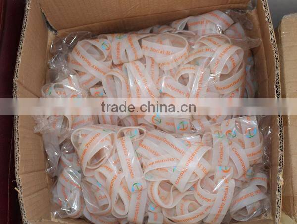 Wholesale bulk cheap custom wristbands silicone