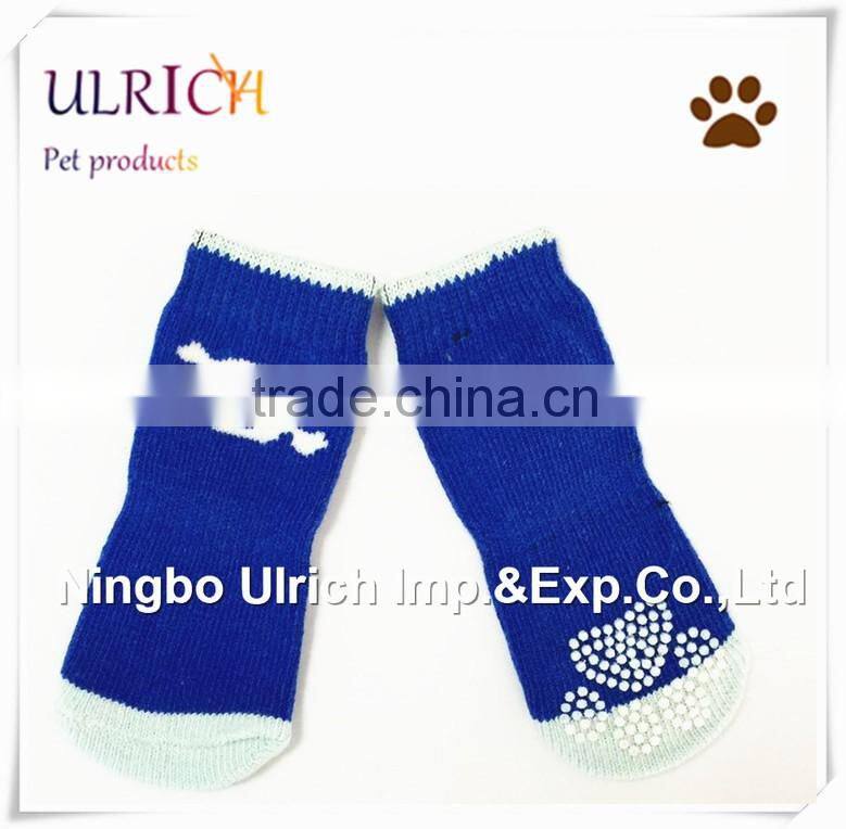 S8 new design cotton checks knitted dog socks