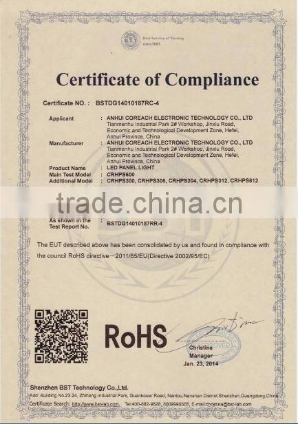 3 years warranty 3W/4W/9W/12W/15W/18W Epistar smd2835 round led panel light with EMC and LVD