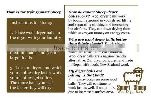 100% Eco Friendly Organic New Zealand Wool Dryer Balls