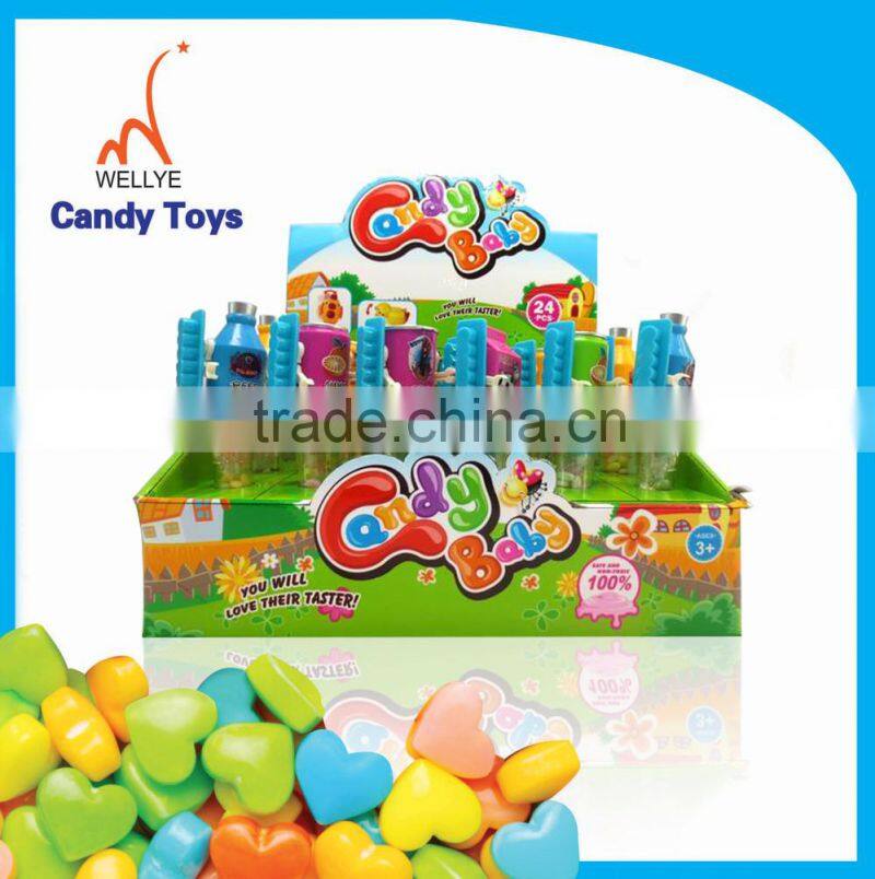 Small wind up car candy toy for promotion toy
