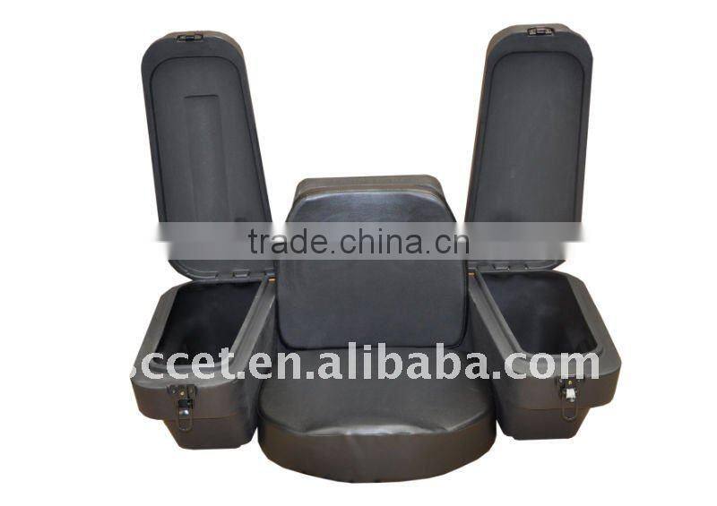 Black ATV Rear Box with Seat,Rear Hard ATV Boxes