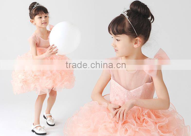 2015 hot sale children real sample flower girl dress