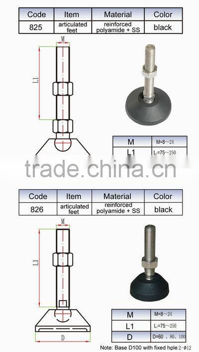 Articulated Screw Leveling Feet D80 M16*75 825