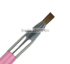 cheap wholesale nylon lip brushes,pink wooden handle makeup