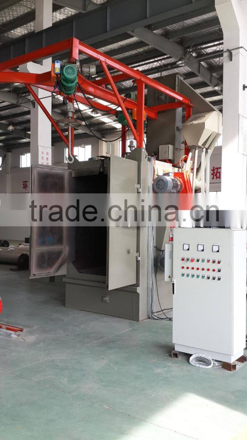 Q37 series hanger type shot blasting machine for frame rust removal